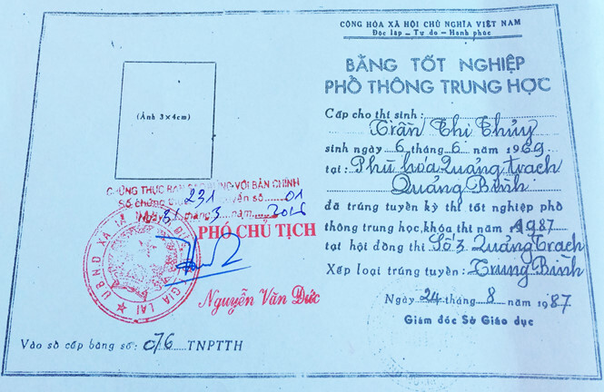 Chủ tịch Hội Phụ nữ xã dùng bằng giả học chính trị