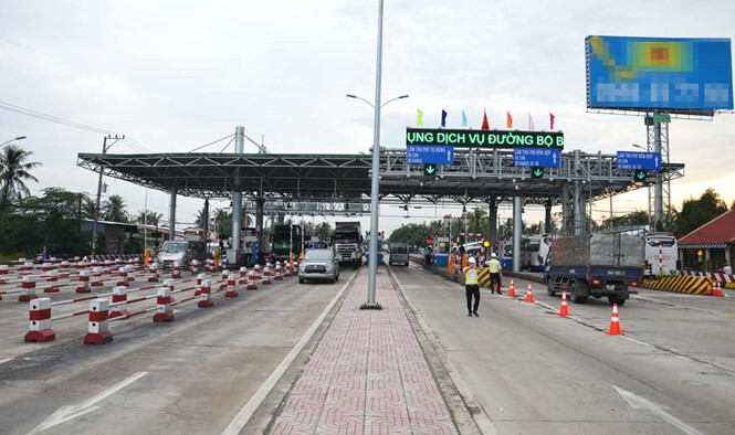 Trạm thu phí BOT Cai Lậy vẫn dừng hoạt động