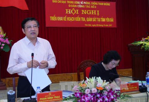 Kiểm tra, giám sát phòng, chống tham nhũng tại tỉnh Yên Bái