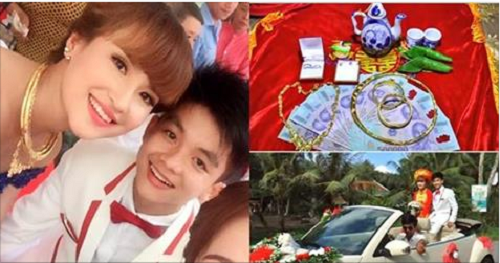 Hé lộ thêm ảnh cưới của cặp đôi “chú rể 2000 và cô dâu 1990” khiến nhiều người bất ngờ