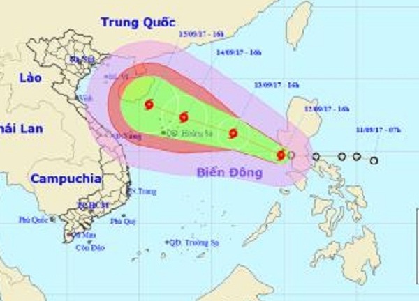 Bão số 10 giật cấp 11 