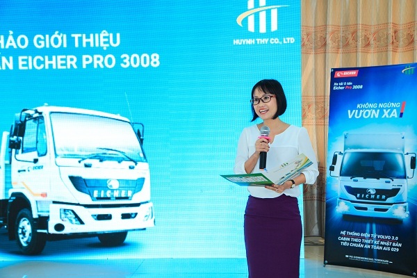 Công ty Huỳnh Thy giới thiệu dòng xe Eicher Pro 3008- Tổng trọng tải 8,5 tấn