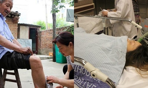 Sau ngày chồng mất, con dâu ở vậy chăm bố chồng 10 năm