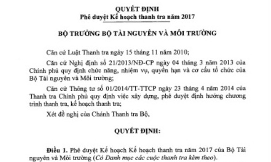 Vụ Phó Cục trưởng mất tiền: Tổng cục Môi trường thanh tra những gì ở Long An?