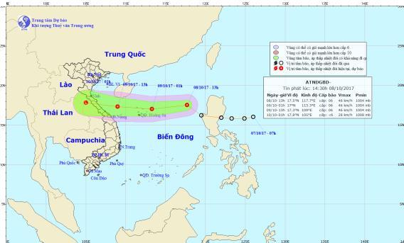 Dự báo thời tiết ngày 9/10: Biển Đông xuất hiện áp thấp, Bắc Bộ mưa lớn đầu tuần
