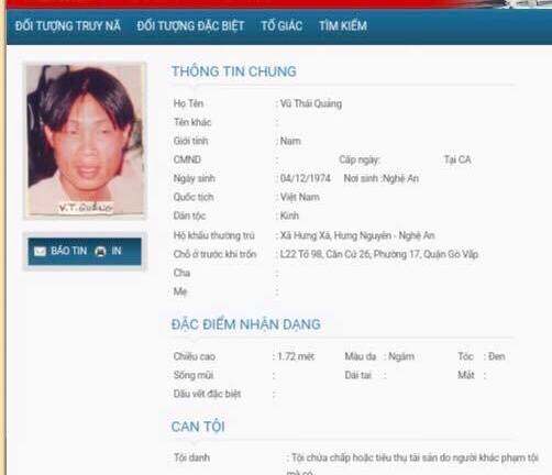 Phát hiện một phóng viên là đối tượng truy nã suốt 18 năm