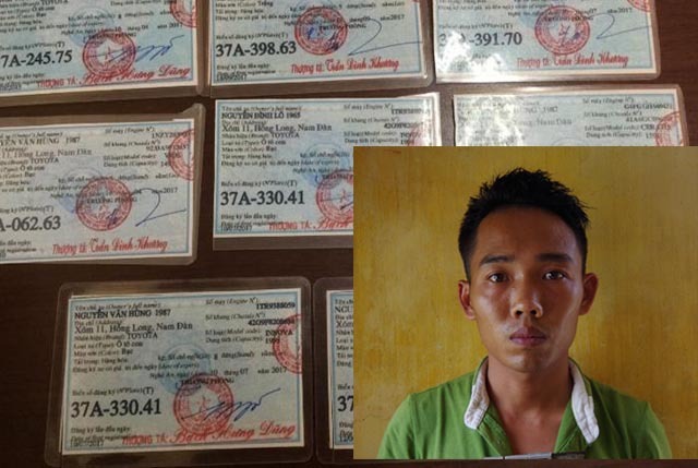 Gã trai thuê hàng chục ô tô rồi mang đi cầm cố lấy tiền chơi bạc