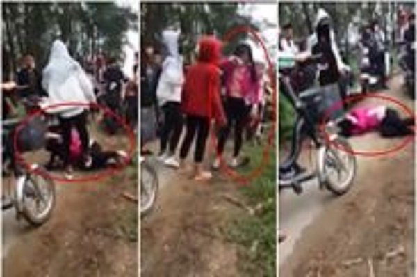 Nhóm nữ sinh đánh bạn gục xuống đường vì mâu thuẫn trên Facebook