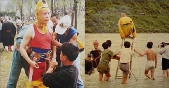 Hé lộ những bức ảnh hậu trường của đoàn làm phim Tây Du Ký 1986