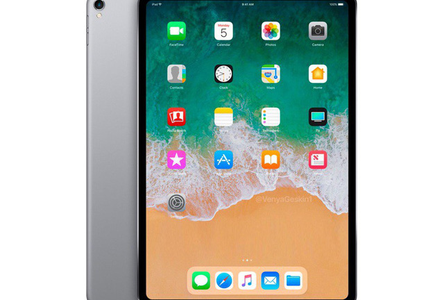 iPad 2018 loại bỏ nút Home và có Face ID và cạnh viền siêu mỏng