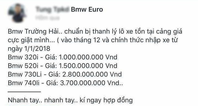 Sự thật thông tin rao bán 700 xe BMW đang bị tạm giữ vì buôn lậu của Euro Auto
