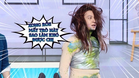 Quá sung khi hóa diễn viên xiếc, Ngô Kiến Huy rách áo lúc nào không hay