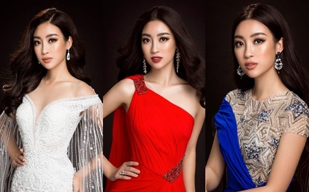 Loạt trang phục dạ hội lộng lẫy Hoa hậu Đỗ Mỹ Linh mang tới Miss World 2017