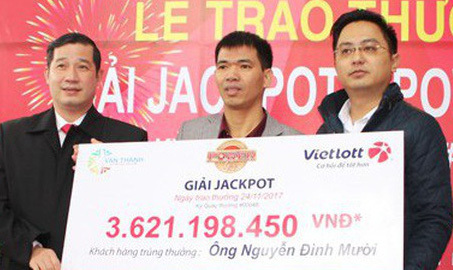 Thợ sửa khóa Hải Dương là người trúng Jackpot hơn 3,6 tỷ đồng
