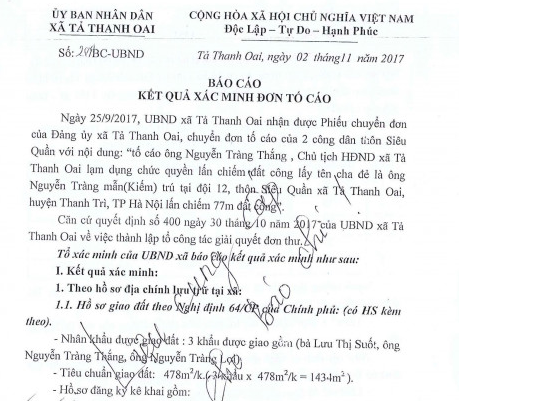 Tả Thanh Oai, Thanh Trì (Hà Nội): Lách luật để chiếm dụng đất công?