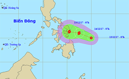 Tin mới áp thấp nhiệt đới giật cấp 9 có khả năng thành bão hướng vào Biển Đông