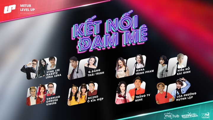 Các hot Youtuber hàng đầu Việt Nam lần đầu tiên cùng “đổ bộ” sóng truyền hình trong show “Kết nối đam mê”