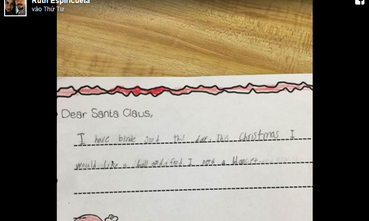 Điều kỳ diệu xảy ra sau khi cô giáo đọc được lá thư của cô học trò nhỏ gửi ông già Noel