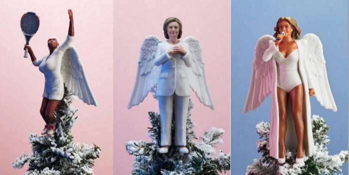 Chán ông già Noel, các nhà sản xuát tung bộ trang trí nhái theo hình người nổi tiếng