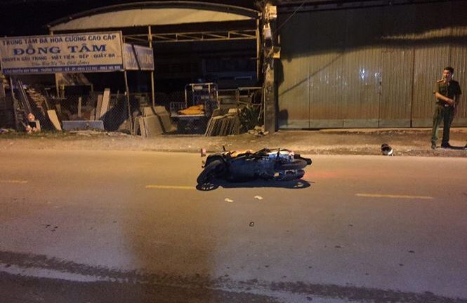 Xe máy va chạm container, Đội phó Trật tự đô thị tử vong