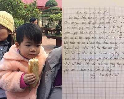 Bỏ rơi con gái 2 tuổi ở cửa chùa, người mẹ viết thư “mong thầy đừng cho cháu đi nơi khác”