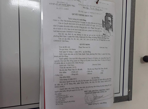 Giám đốc công an Đà Nẵng: Chưa có tung tích của Vũ 