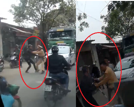 Hà Nội: CSGT bị 2 đối tượng xô đẩy, cản trở khi xử lý xe tải