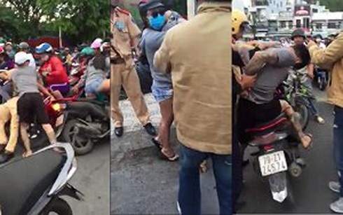 Khởi tố nam thanh niên rút dao đe dọa CSGT để bạn gái bỏ chạy