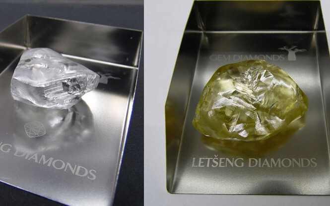 Phát hiện 2 viên kim cương lớn hơn 100 carat 
