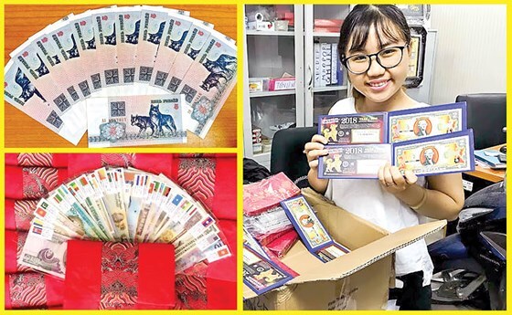 Lì xì lạ ra mắt. đồng xu Bitcoin hút khách sắm Tết