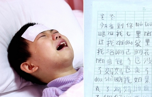 Lá thư đẫm nước mắt của bé gái mắc bệnh ung thư mong được chết để mẹ quay về