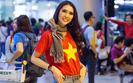 Tường Linh rạng rỡ trở về sau thành tích Top 18 Miss Intercontinental 2017