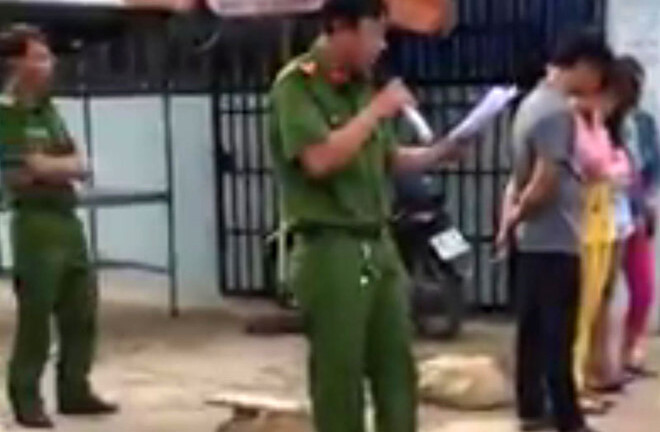 Làm rõ clip công an 