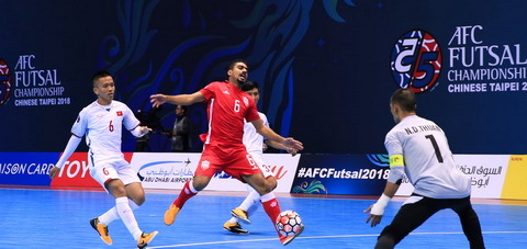 Đội tuyển futsal Việt Nam có chiến thắng đầu tiên tại VCK futsal châu Á