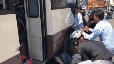 Nguyên nhân ban đầu vụ xe khách tông, cuốn nhiều người vào gầm