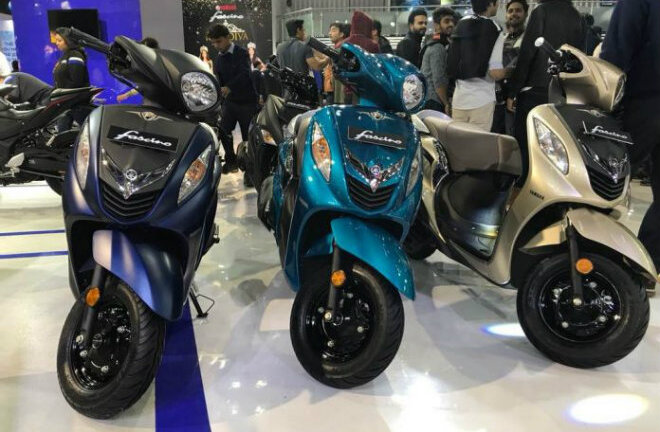 Cận cảnh mẫu xe tay ga Fascino 2018 của Yamaha giá