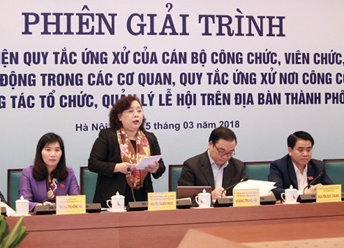 Hàng loạt cán bộ Hà Nội ứng xử không chuẩn phải giải trình