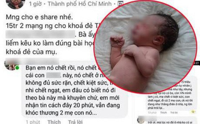 Kiến nghị Bộ TT&TT xử lý người đưa tin lên Facebook về hình thức sinh con thuận tự nhiên phản khoa học