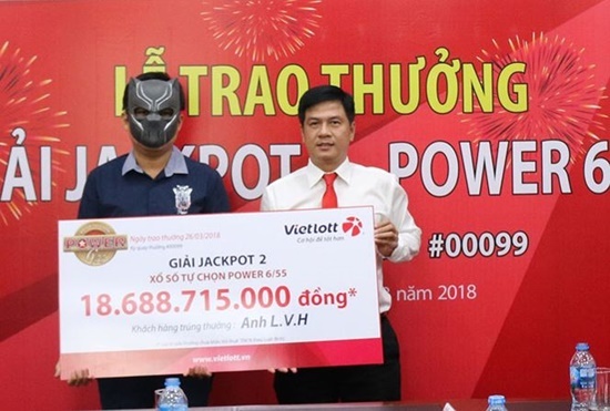 Doanh nhân trẻ may mắn trúng Jackpot hơn 18,6 tỷ đồng