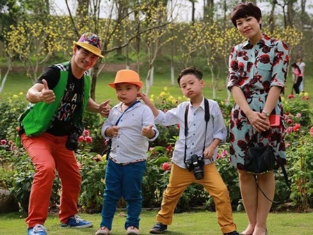 Gia đình Xuân Bắc lần đầu tham gia Tuần lễ thời trang trẻ em Việt Nam