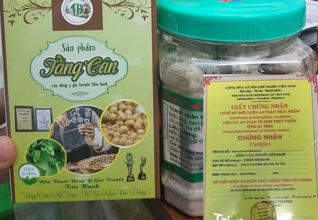 Sản phẩm tăng, giảm cân Tiến Hạnh: Vạch trần tờ giấy chứng nhận “an toàn thực phẩm” giả