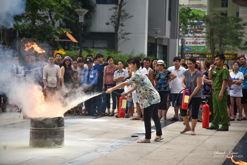 Cư dân GoldMark City tham gia khóa tập huấn công tác PCCC