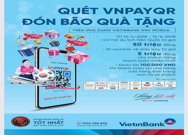 Quét VNPAYQR, đón bão quà tặng