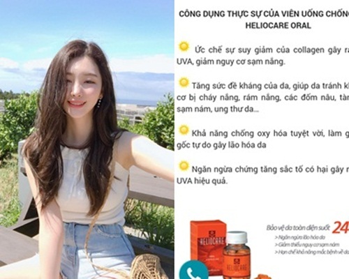 Viên uống chống nắng rao bán với công dụng