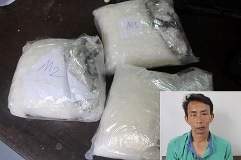 Người đàn ông 8 con mang hơn 3kg ma túy đá đi tiêu thụ bị bắt