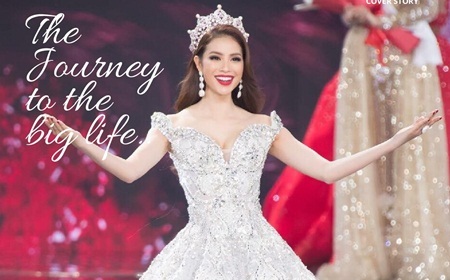 Phạm Hương rạng rỡ trên bìa tạp chí danh giá của Ý Dé Modé