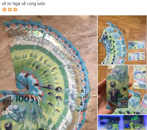 Tiền lưu niệm World Cup 2018 về Việt Nam bị đẩy giá 300%, người mua vẫn ráo riết 