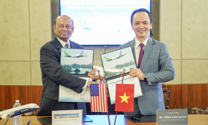 Bamboo Airways ký thỏa thuận mua 20 máy bay Boeing 787-9 Dreamliner trị giá 5,6 tỷ USD