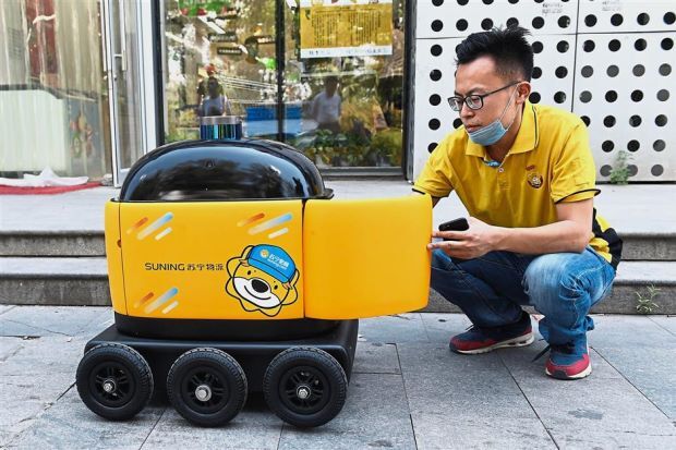Cận cảnh robot giao hàng tự động mới nhất của Trung Quốc có thể thay đổi ngành vận chuyển toàn cầu