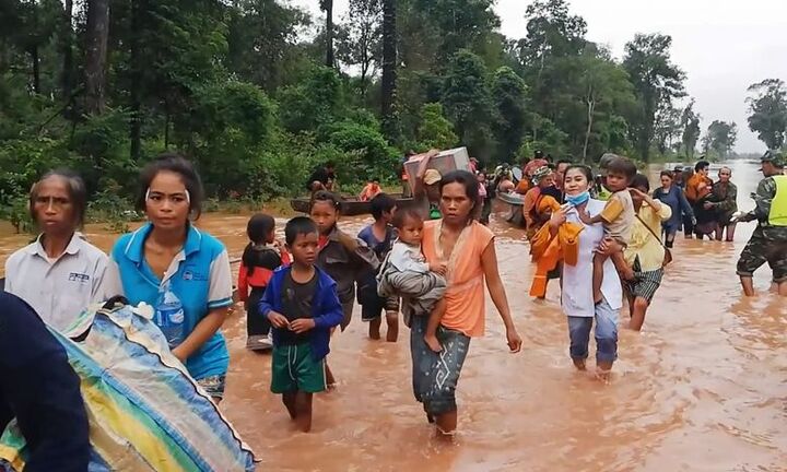 Khẩn trương hỗ trợ nước bạn Lào sau sự cố vỡ đập thủy điện